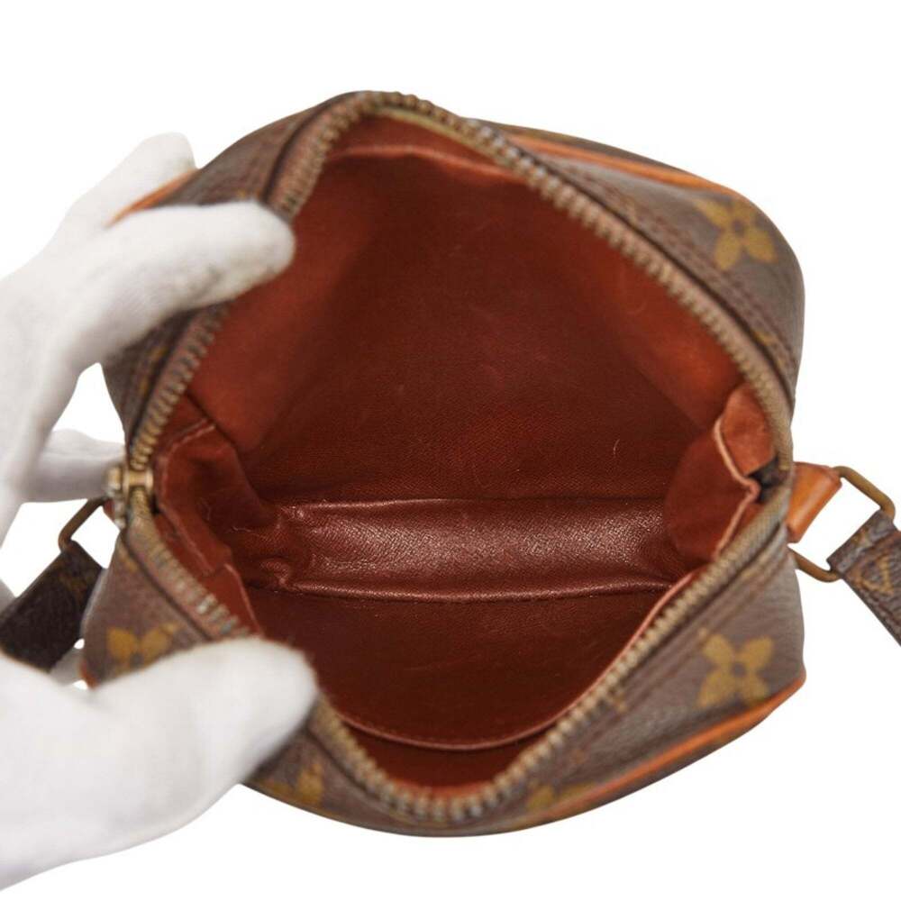 LOUIS VUITTON Authentic Brown Monogram Leather Shoulder Bag - Picture 10 of 11
